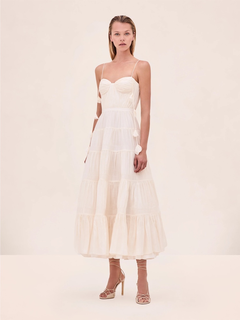 ALEXIS Gienna Dress in Alabaster, NEW